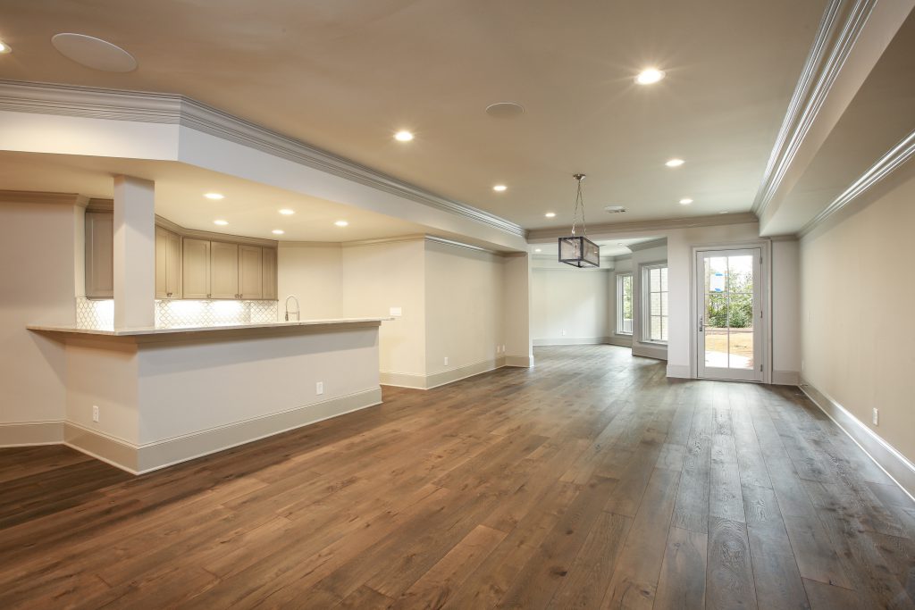 A luxurious basement remodel